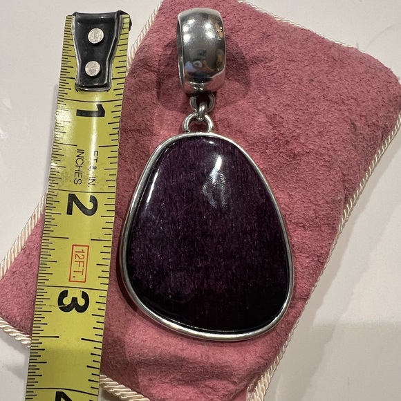 Large Purple Pendant for necklace - Picture 4 of 7